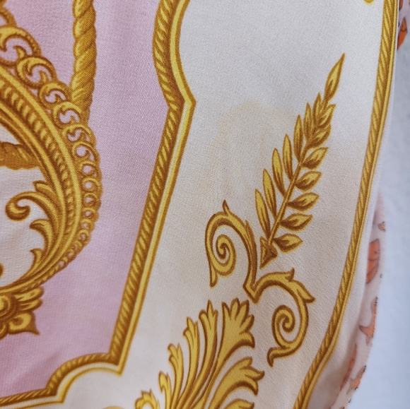 Zara Woman 100% Mulberry Silk Scarf Print Mini Dress Multicolor Size XS - Picture 10 of 16